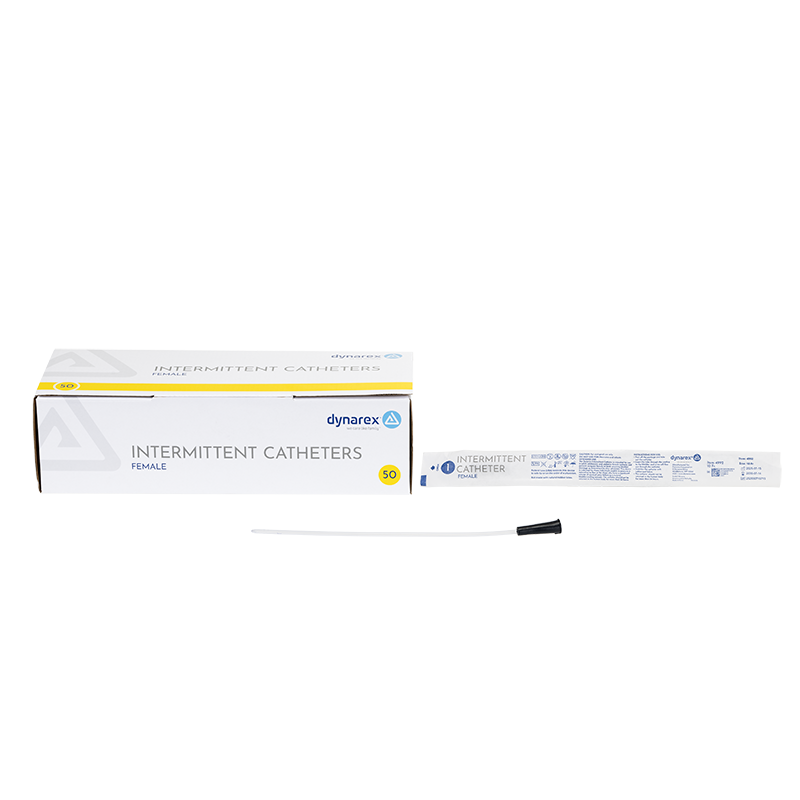 Intermittent Catheter (Female) - Sterile, 10 Fr, Black - 50 pcs per Case
