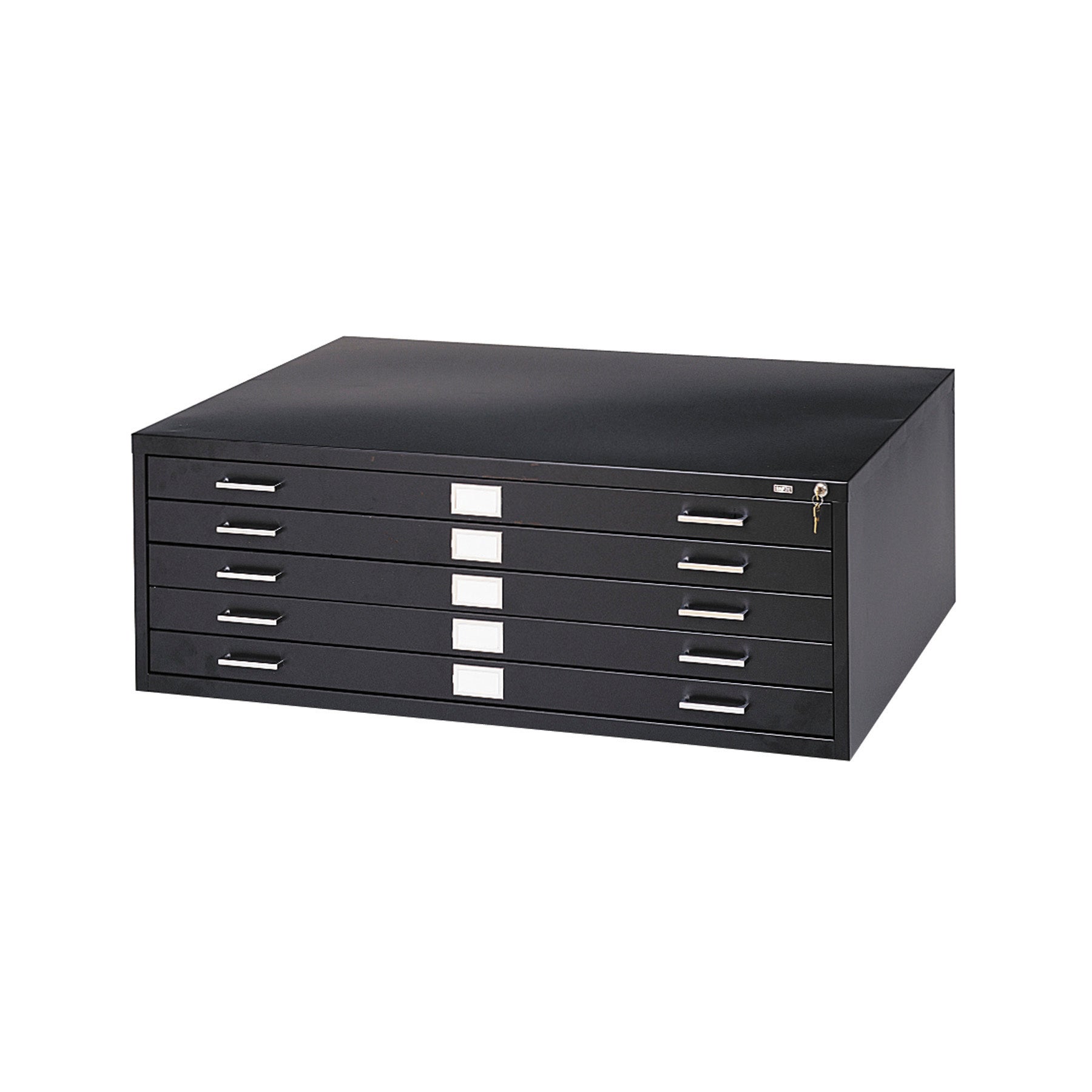 Flat File Stl 5 Drwr Sm Blk
