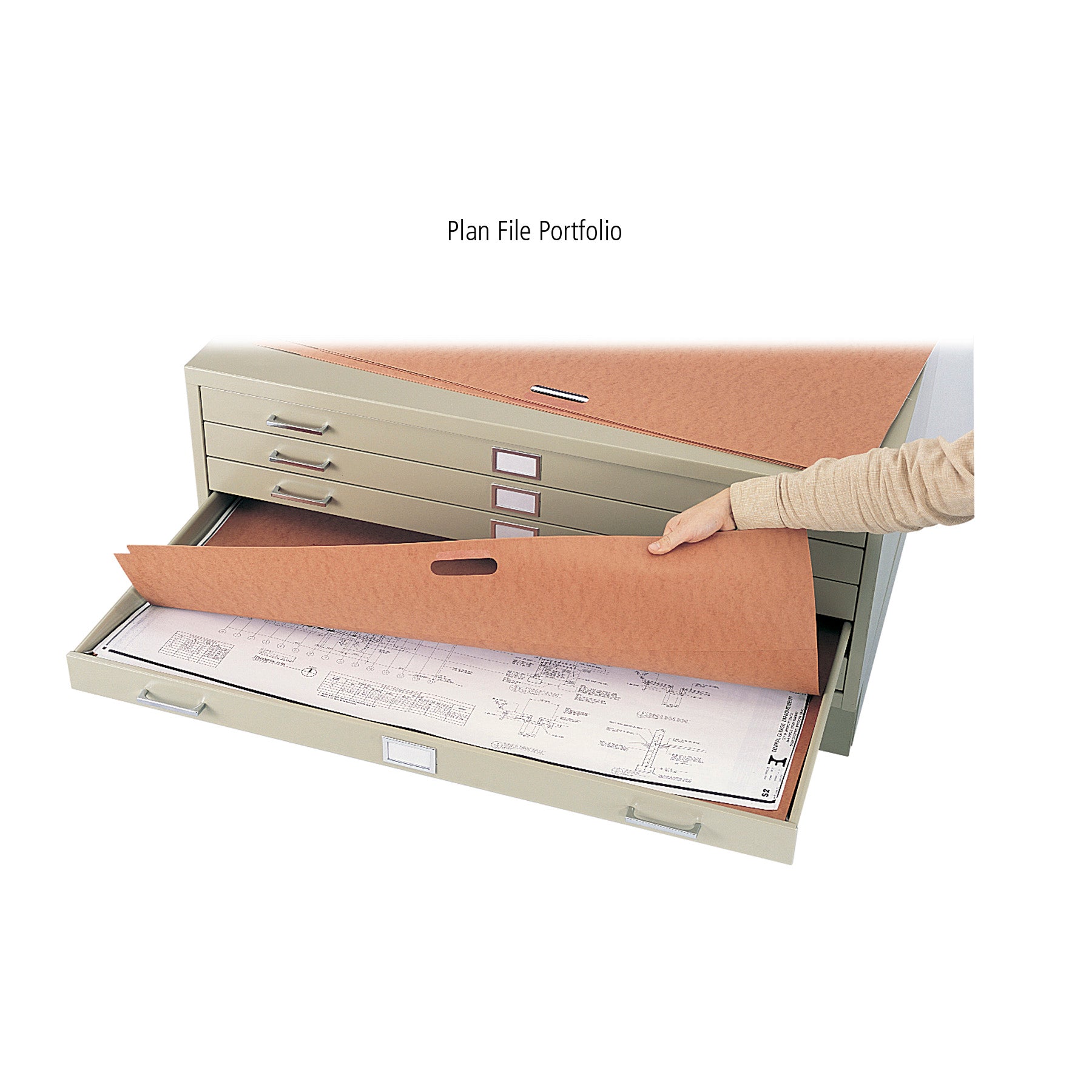 Flat File Stl 5 Drwr Sm Blk