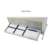 Flat File Stl 5 Drwr Sm Wht