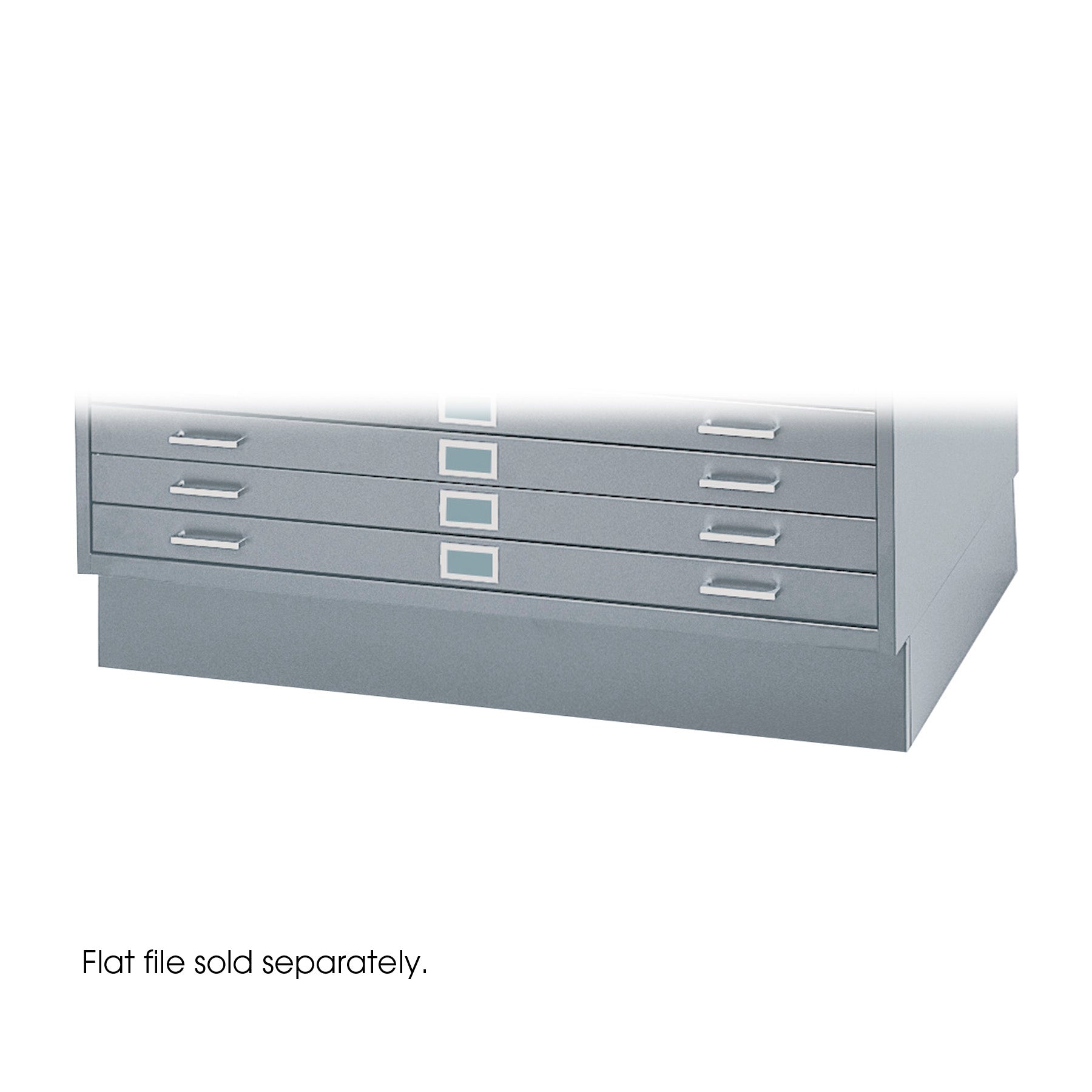 Base Clsd Stl Flat File Sm Gry