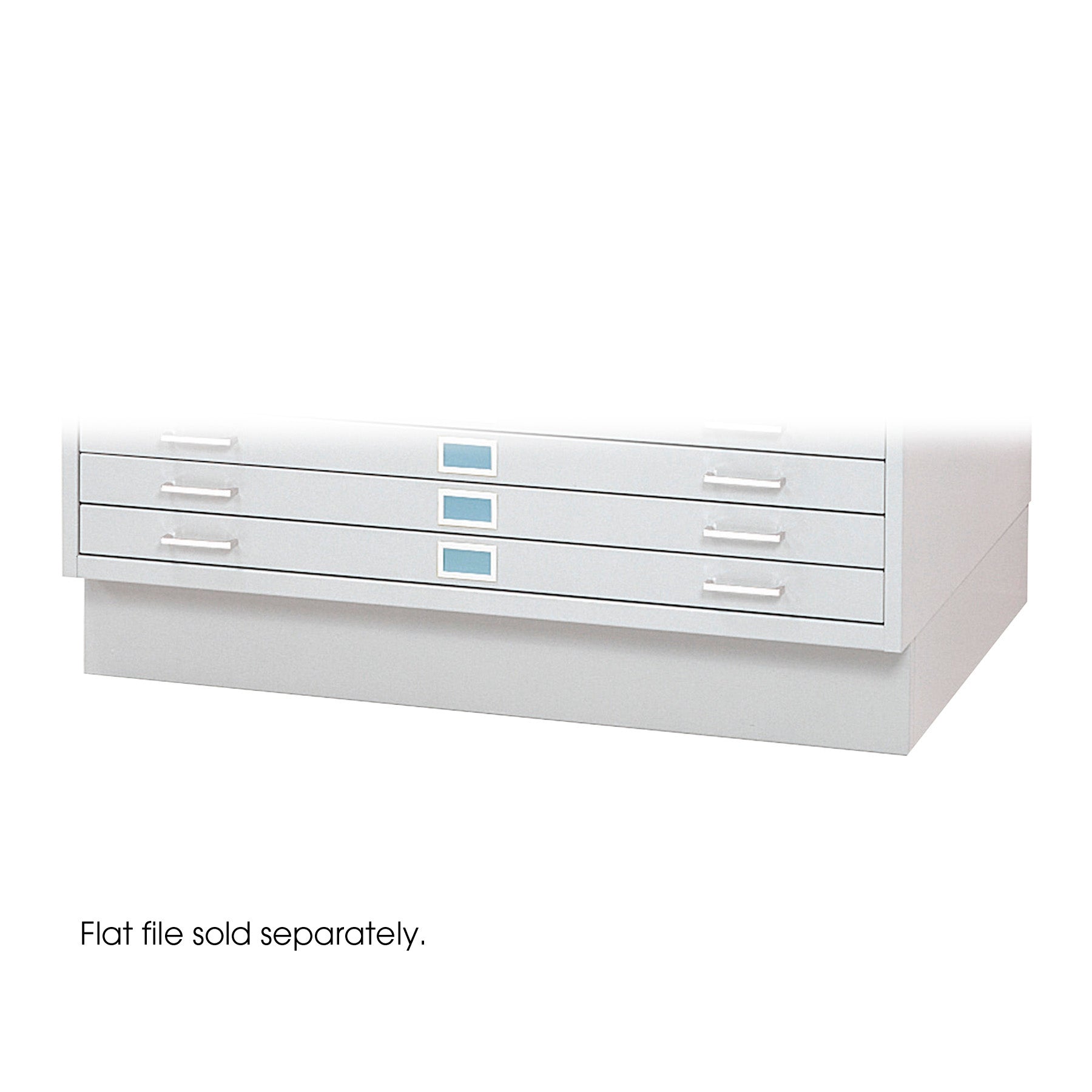 Base Clsd Stl Flat File Sm Wht