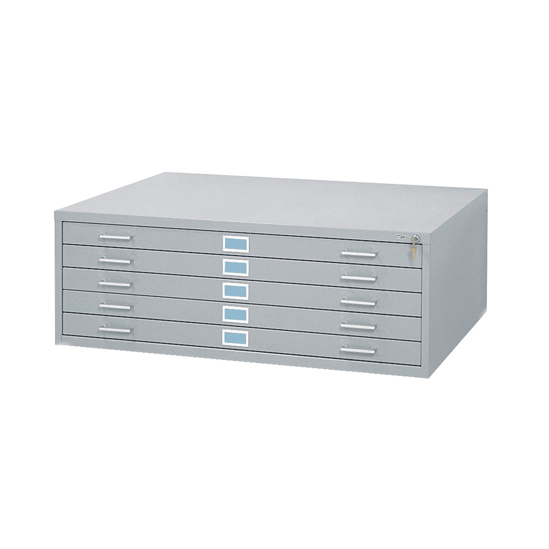 Flat File Stl 5 Drwr Med Gry