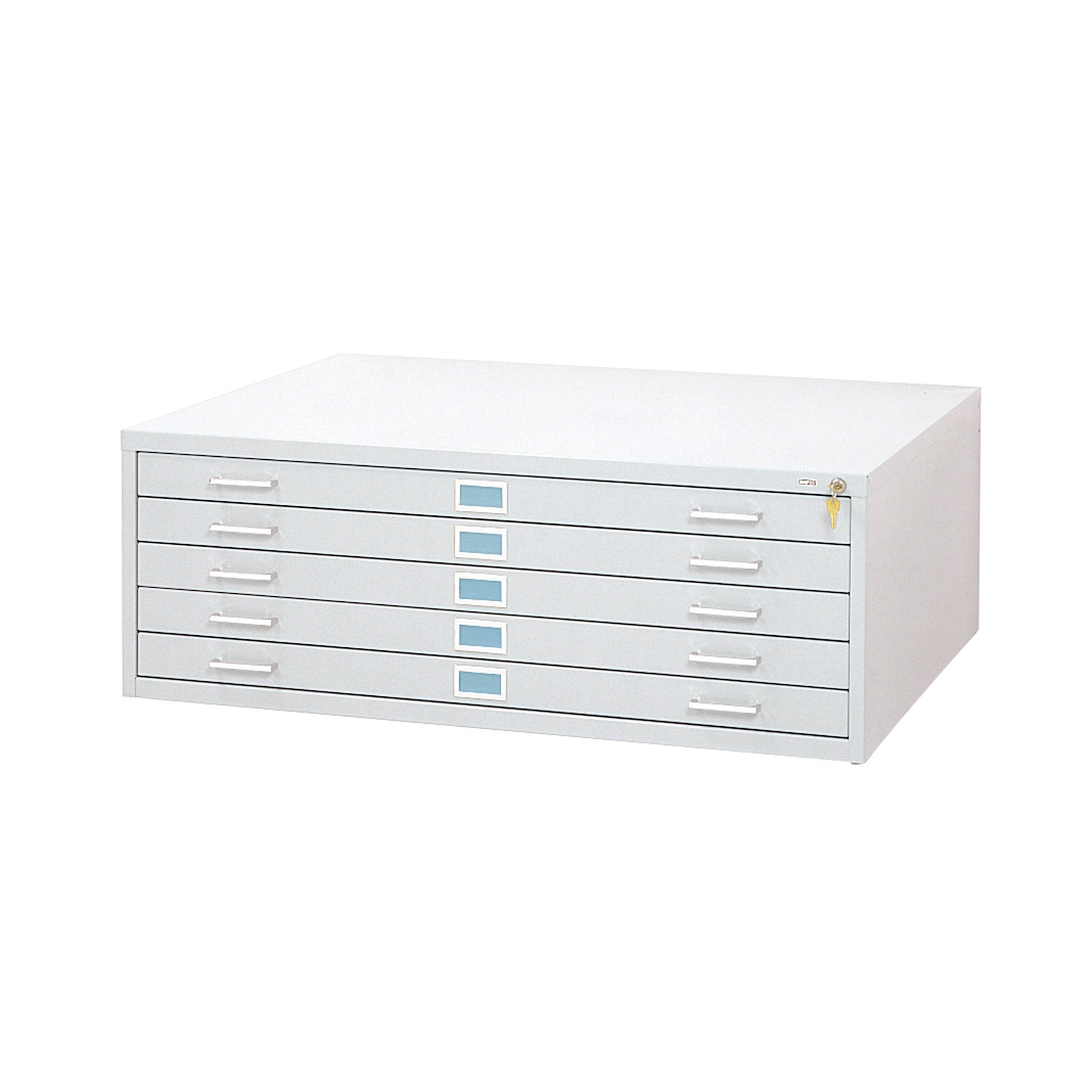 Flat File Stl 5 Drwr Med Wht