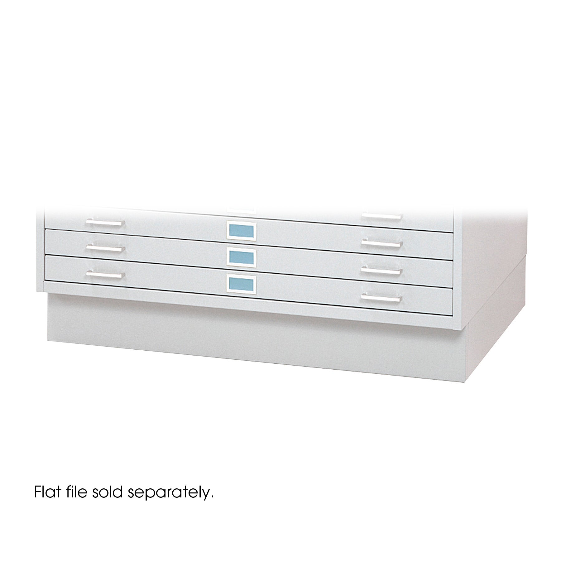 Base Clsd Stl Flat File Medwht