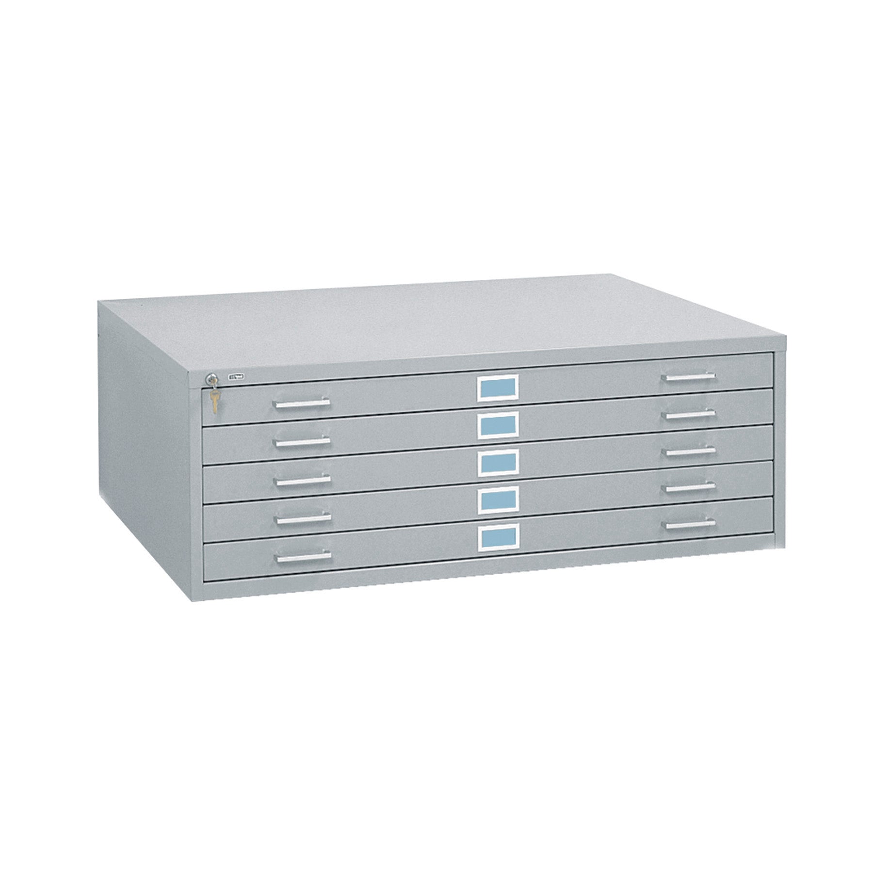 Flat File Stl 5 Drwr Lg Gry