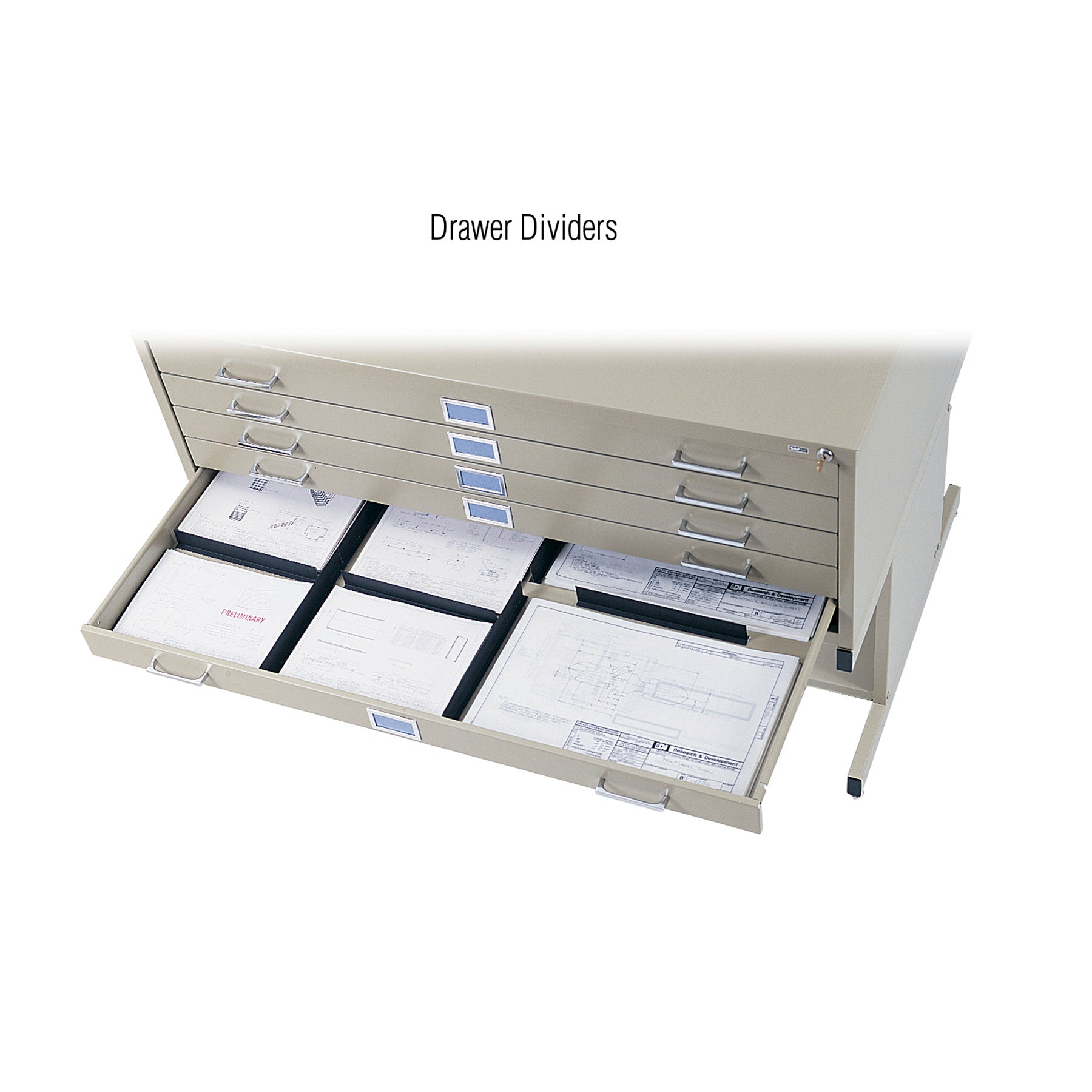 Flat File Stl 5 Drwr Lg Trs