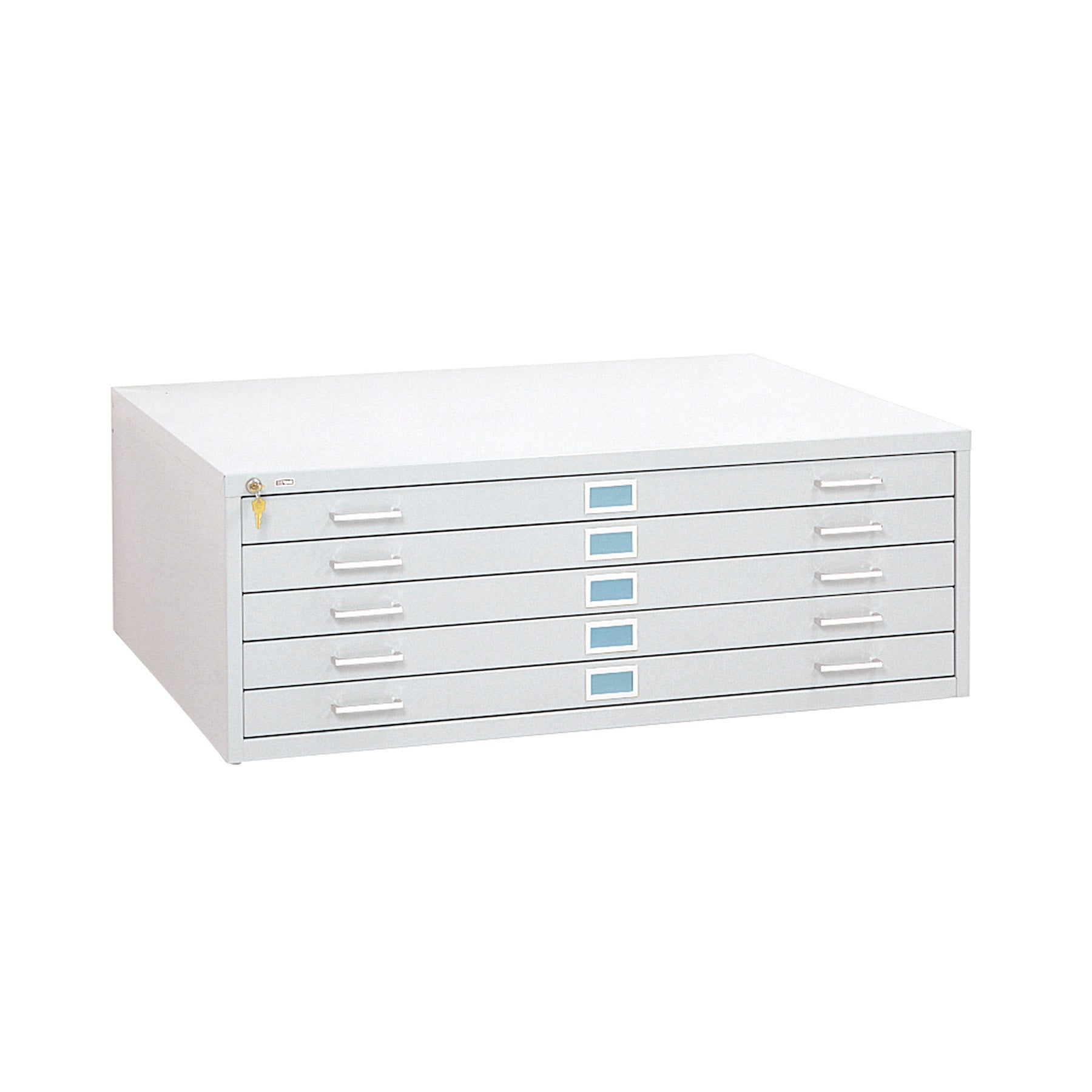 Flat File Stl 5 Drwr Lg Wht