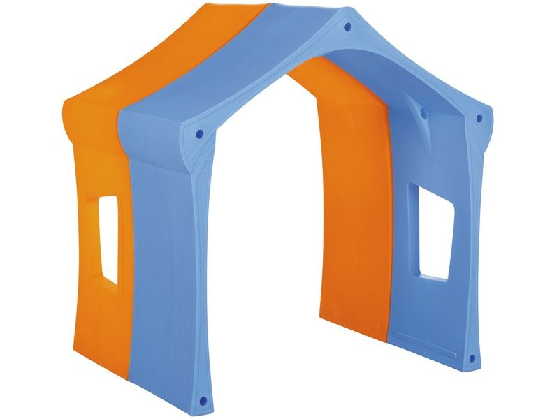 Double Tio’La Cabin - Blue/Orange, 39.4"L x 48.4"W x 50"H