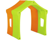 Double Tio’La Cabin - Orange/Green, 39.4"L x 48.4"W x 50"H