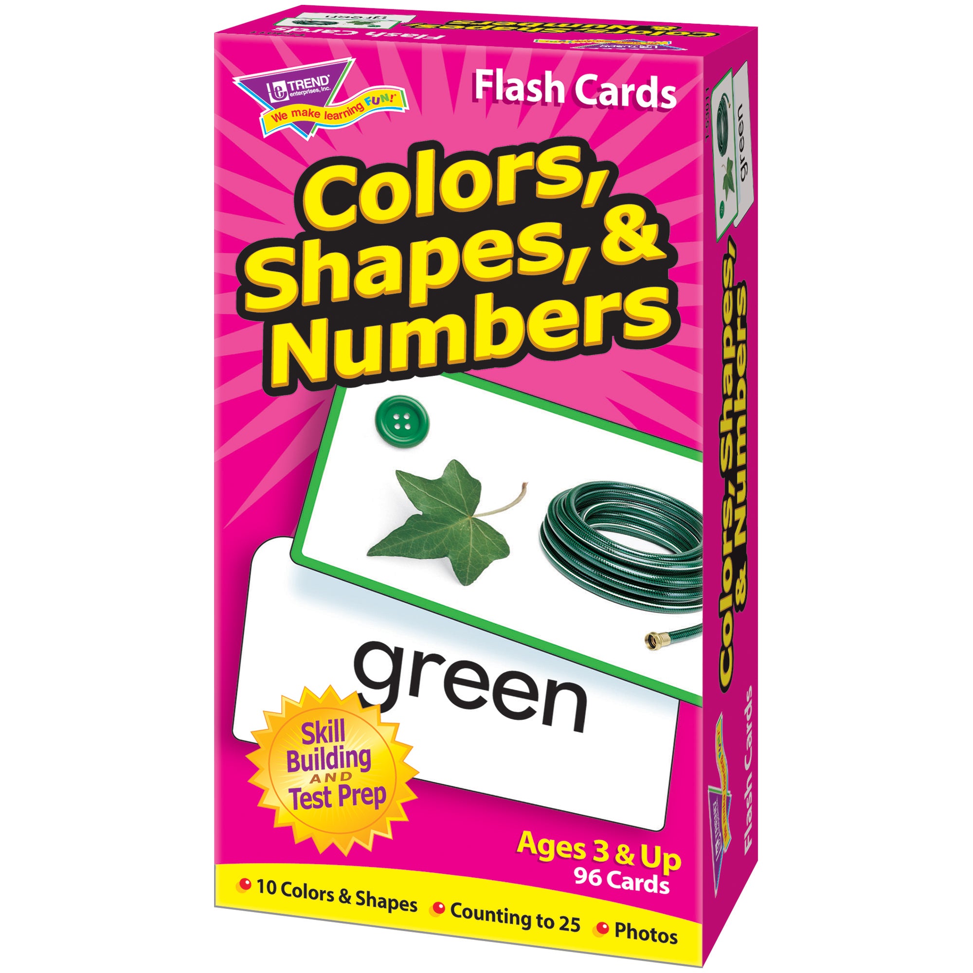Colors, Shapes, & Numbers Skill Drill Flash Cards