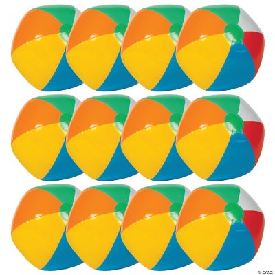 Inflate Beach Balls - 12 Pieces