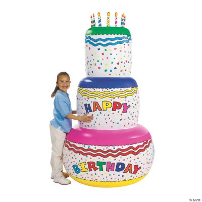 Jumbo Inflate Birthday Cake - 1 Piece