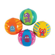 Monster Mini Beach Ball - 12 Pieces