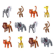 Inflate Zoo Animal Assortment - 12 Pieces