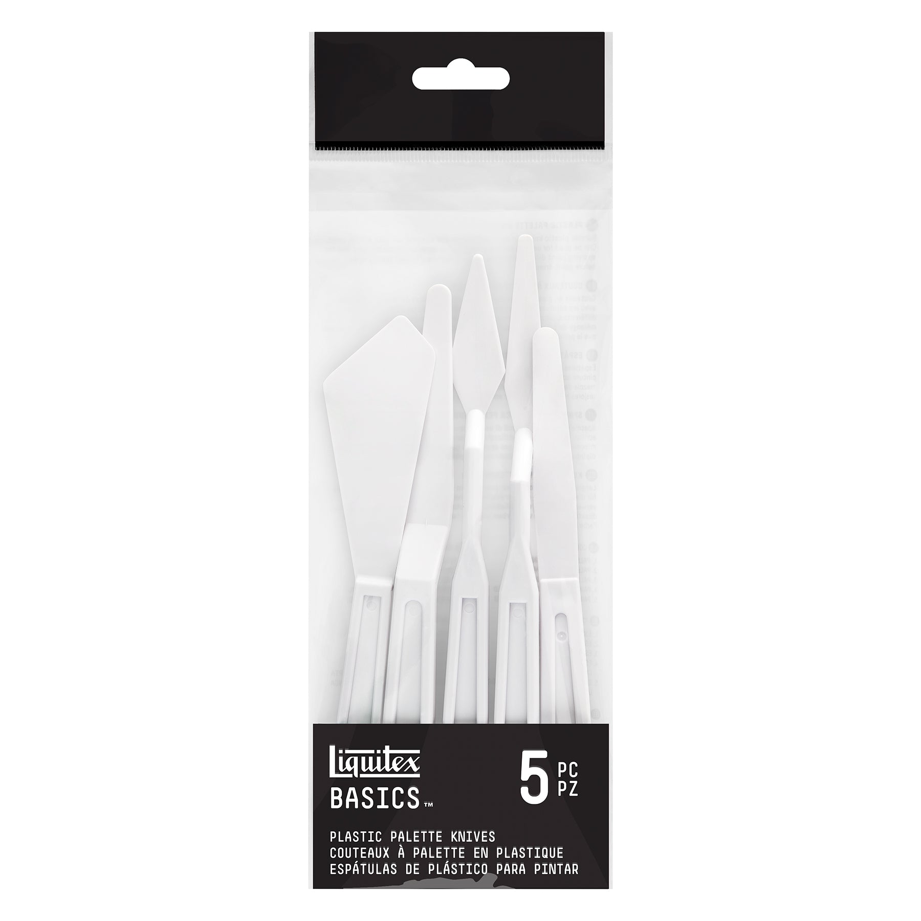 BASICS Plastic Palette Knife Set (x5)