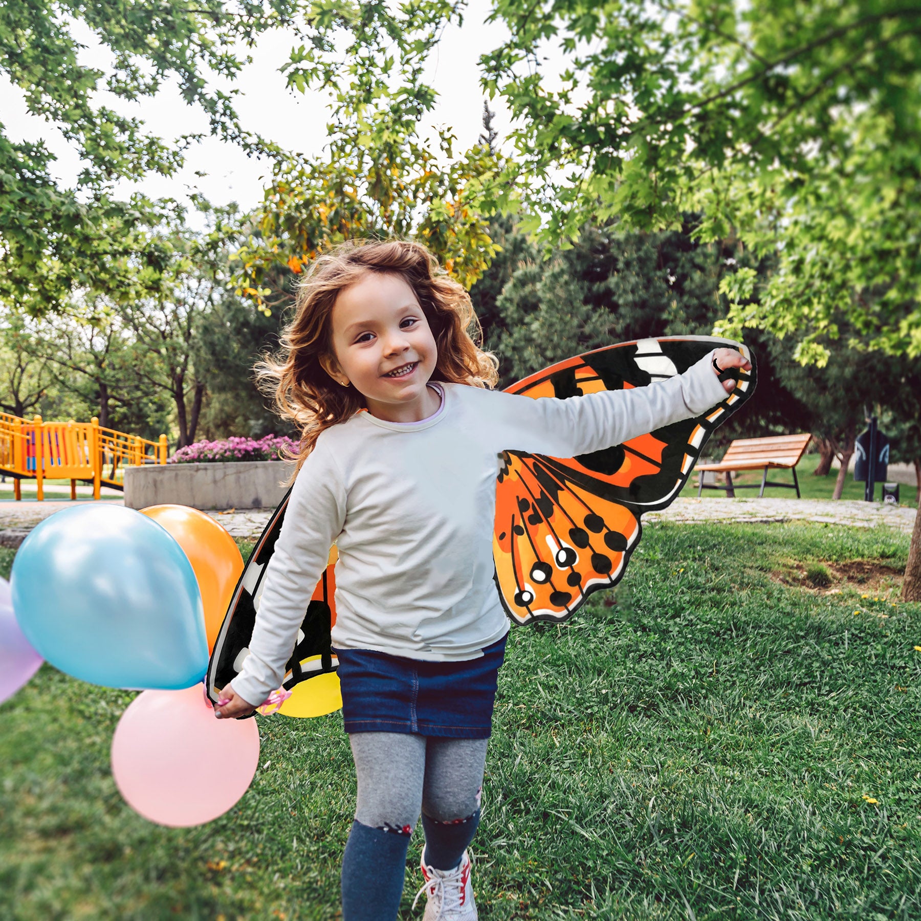 Dress-Up Morpho Butterfly Wings, Pink