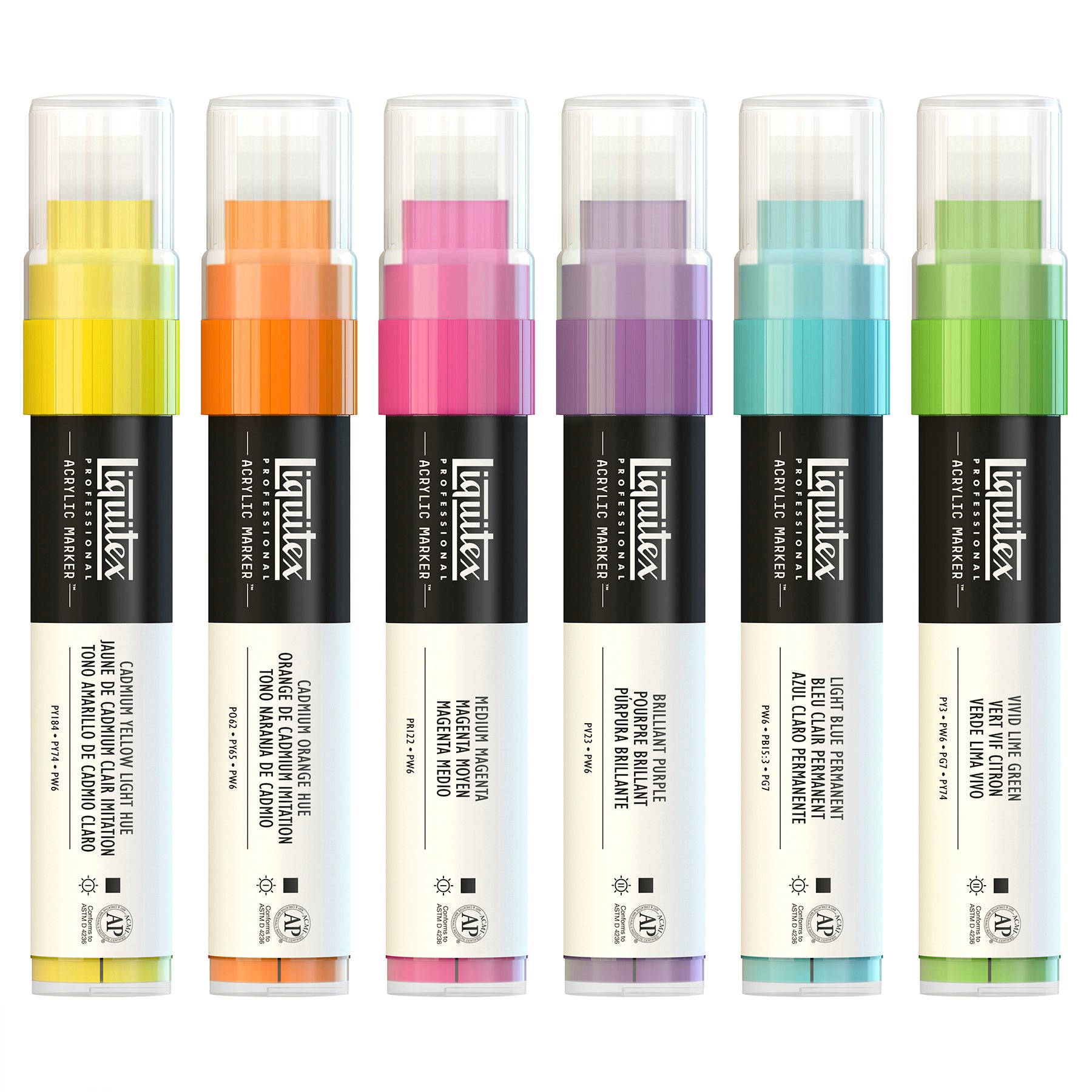 LQ Paint Marker Wide 6 Set - Vibrants