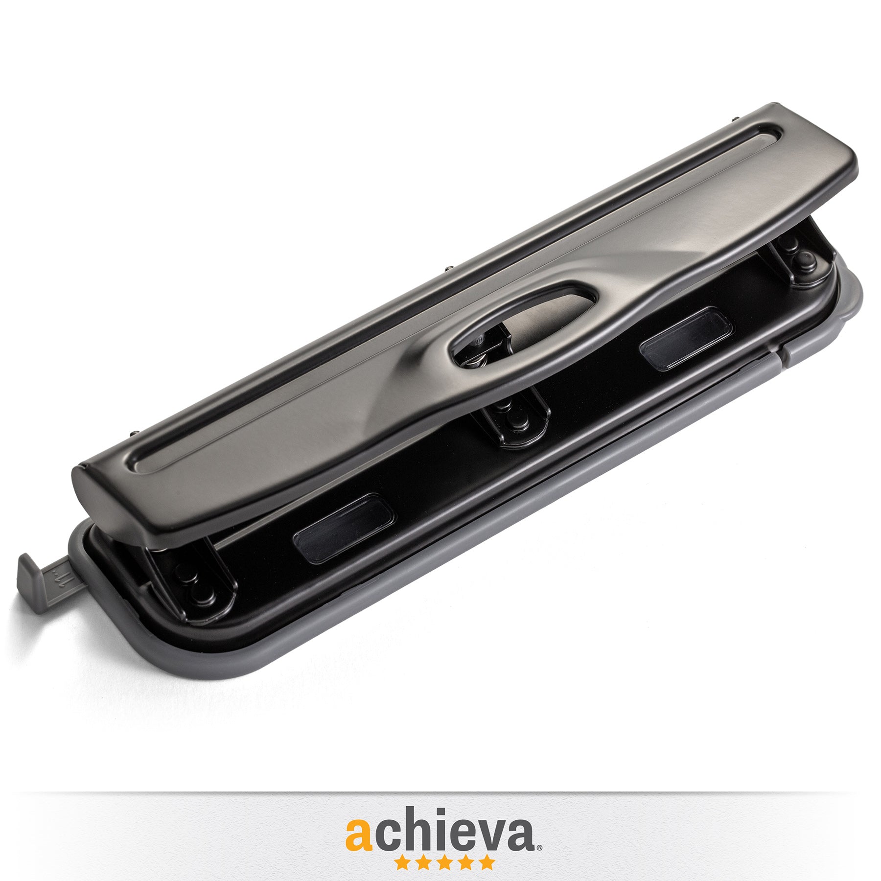 Economy 3 Hole Punch, 12 Sheet Capacity, Black