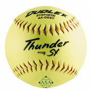 USASB Slowpitch Balls - .52 COR / 300 lbs Thunder SY | 12" Hycon | Synthetic - Pack of 12