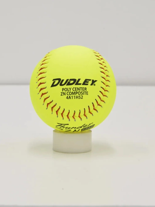 USASB Slowpitch Balls - Hycon Thunder ZN Hard Core | .52 COR 300 lbs. | 11" Poly | Composite - Pack of 12