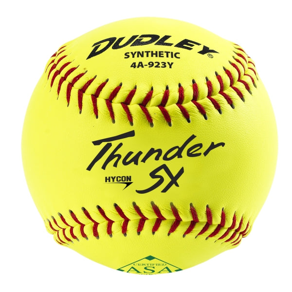 USASB Slowpitch Balls - Hycon .52 COR / 300 lbs Thunder SY | .52 COR 300 lbs | 11" Hycon | Synthetic - Pack of 12