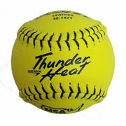 NSA Fastpitch Balls Thunder Heat | .47 COR 375 lbs. | 12" Poly | Leather - Pack of 12