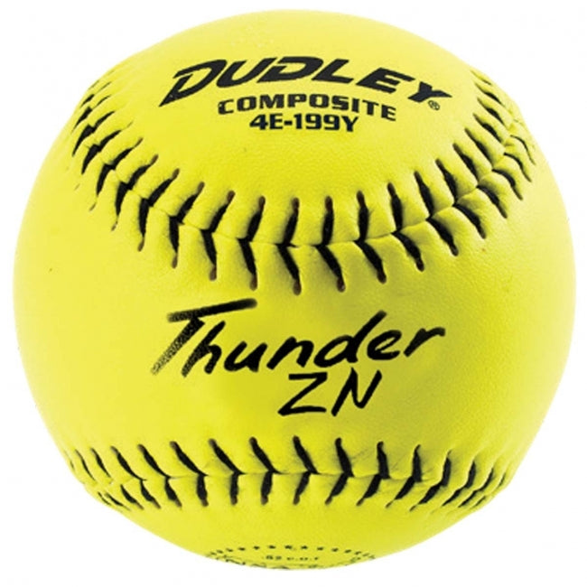 NSA Slowpitch Balls - ICON Thunder ZN ICON | .44 COR 400 lbs | 12" Poly | ZN Composite - Pack of 12