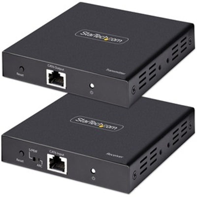 StarTech.com 4K HDMI Extender Over CAT5/CAT6 Cable, 4K 60Hz HDR Video Extender up to 230ft (70m), HDMI Over Ethernet Cabling, S/PDIF Audio Out, HDMI T