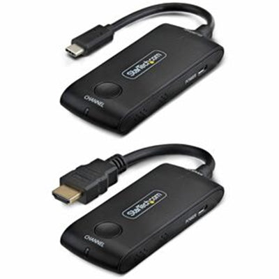 StarTech Wireless USB-C to HDMI Extender for Meeting Rooms, 4K 60Hz, 65ft Range, USB Powered, Plug-and-Play Tx and Rx Kit