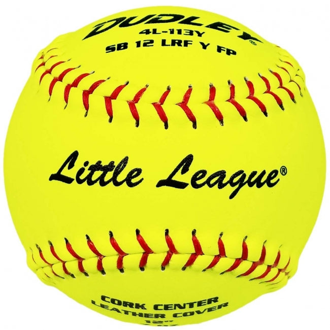 Little League Fastpitch Balls SB 12L | .47 COR 375 lbs. | 12" Cork | Leather - Pack of 12