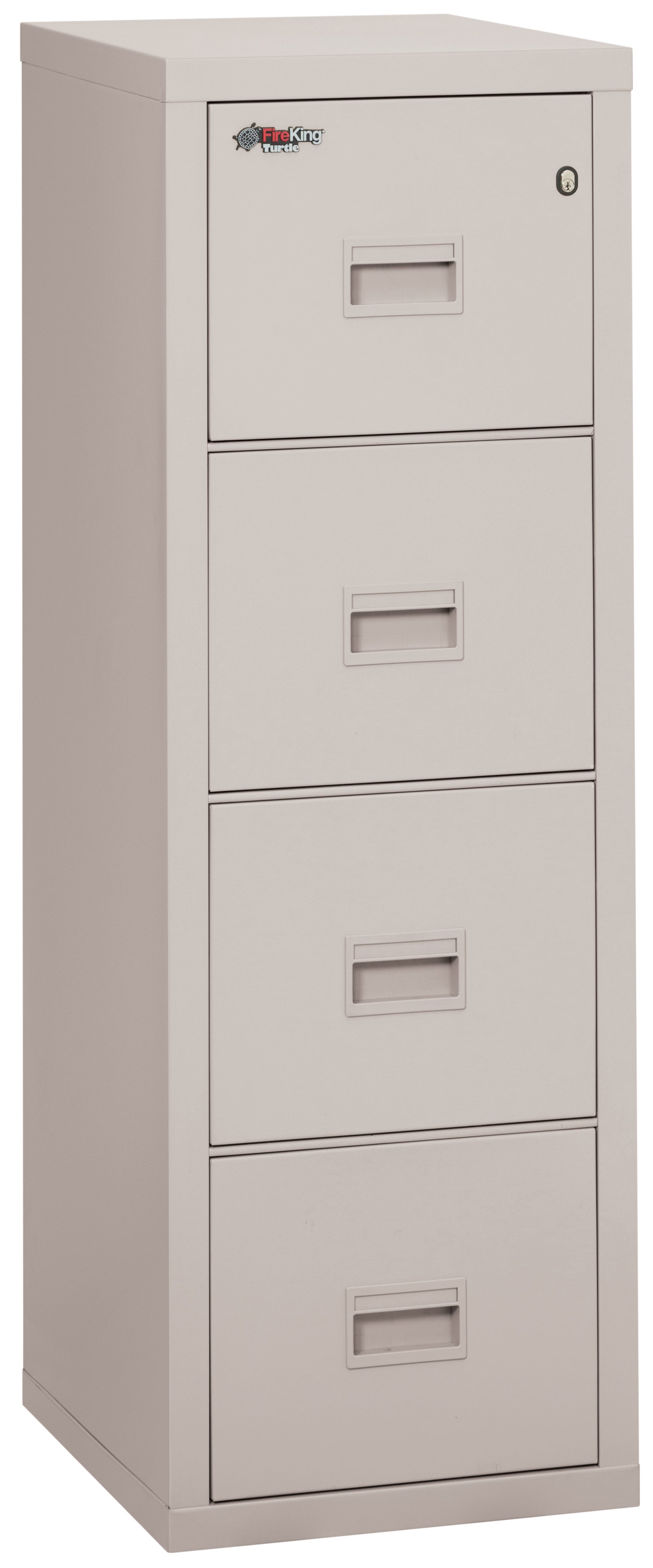 Fire Rated 4 drawer 22" depth letter/legal file cabinet (Platinum)