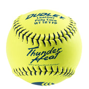 USSSA Fastpitch Balls Thunder Heat | .47 COR 375 lbs. | 12" Poly | Leather - Pack of 12
