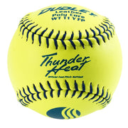 USSSA Fastpitch Balls Thunder Heat | .47 COR 375 lbs. | 11" Poly | Leather - Pack of 12