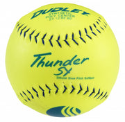 USSSA Men's 12" Slowpitch Balls Thunder SY Classic M | .40 COR 325 lbs. | 12" Poly | Synthetic - Pack of 12