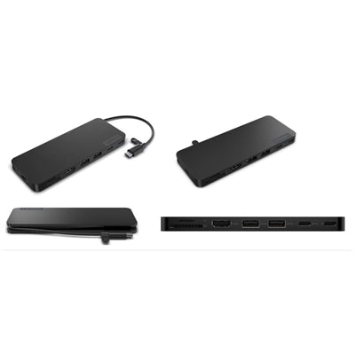 USB-c Dual Display Travel Dock with 100w Power Adapter