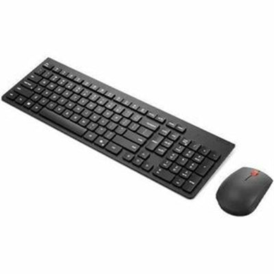 Lenovo - Essential Wireless Combo Keyboard & Mouse 4X31R64453 - Black