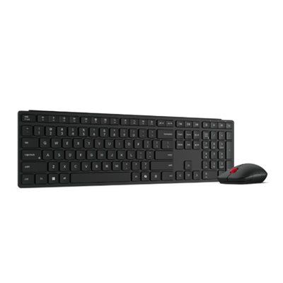 Lenovo - Wireless Multi-Mode Pro Combo Keyboard and Mouse 6000 US English 4X31S04810 - Eclipse Black