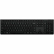 Lenovo - Wireless Rechargeable Keyboard - Bluetooth/RF - 104 Keys - US English - USB a - Black