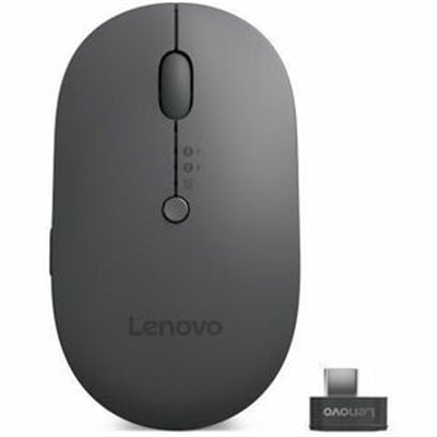 Lenovo Mouse Universal Ambidextrous Bluetooth + USB Type-C Optical 2400 DPI up to 3 Months of Battery Life 5xbutton 2-way Scroll Wheel WIN 10/11