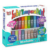 NEW! Kwik Stix Tempera Paint 24 Pack Global, Pastel, Jewel Tones