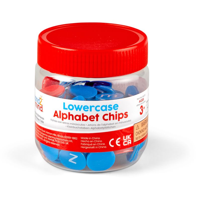 Lowercase Alphabet Chips, Set/6