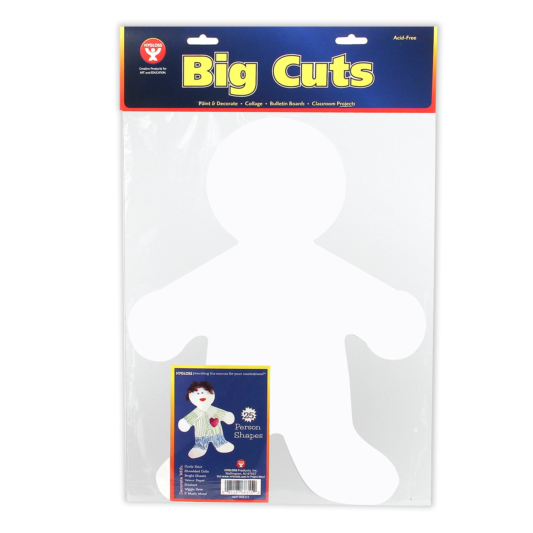 Bright Family Cutouts - White Paper - 25 People, 16"