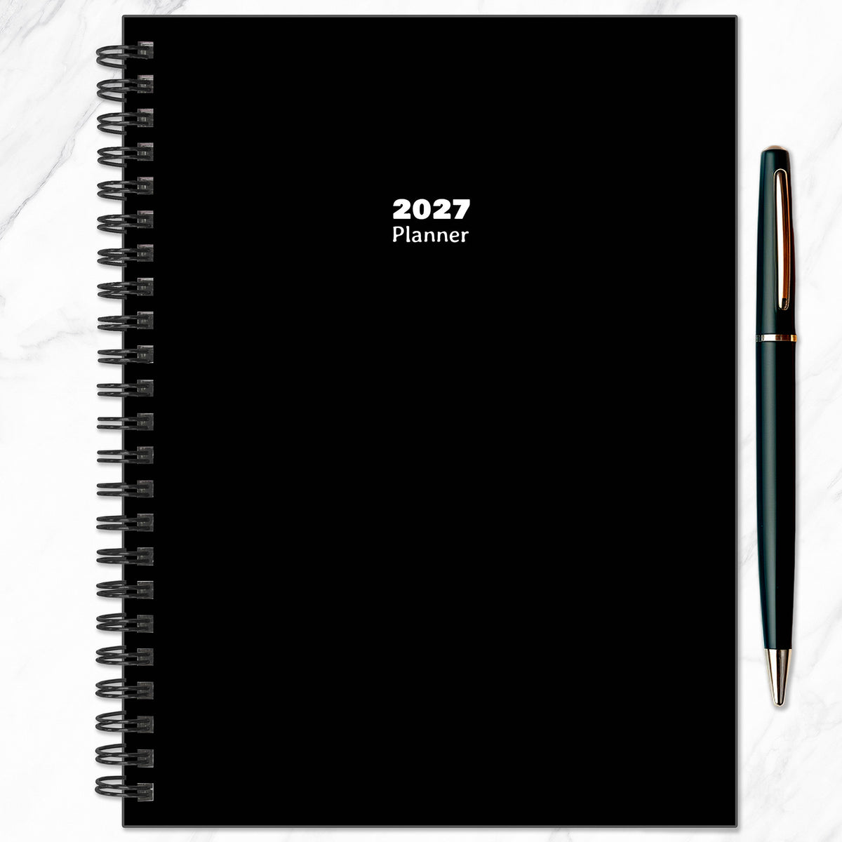 2027 BLK MEDIUM WK MONTHLY PLANNER