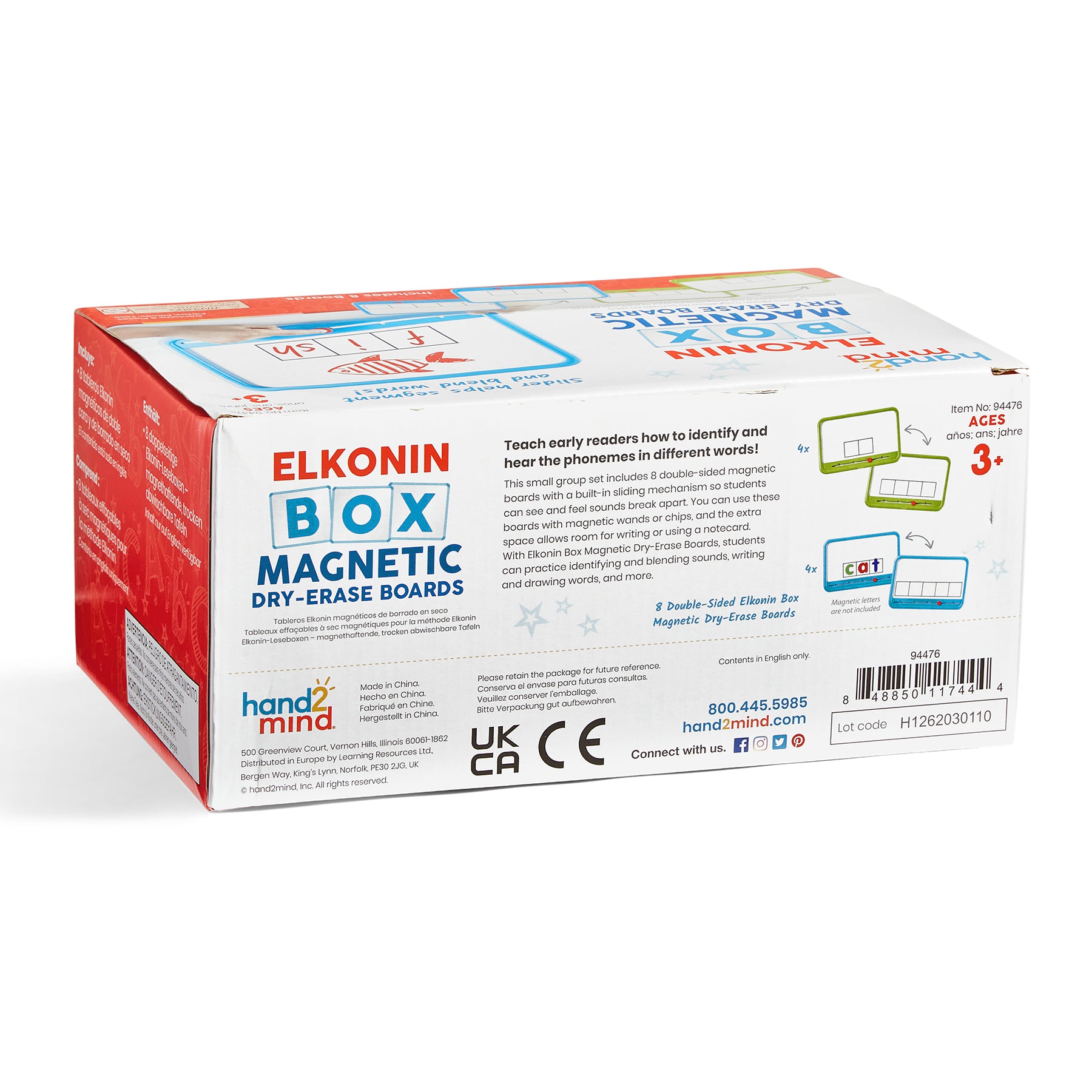 Elkonin Box Magnetic Dry-Erase Board Set
