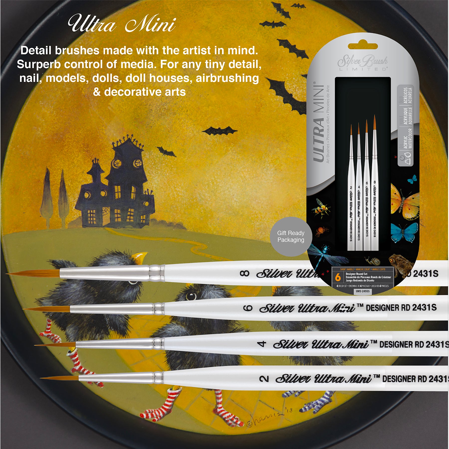 Ultra Mini® Ultimate Round, 4 Brushes