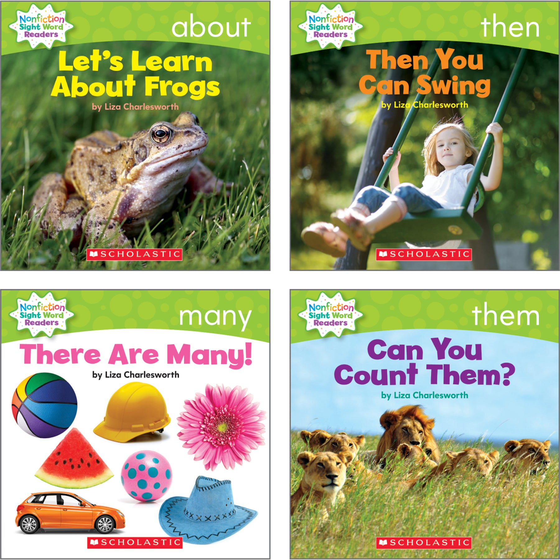 Nonfiction Sight Word Readers Classroom Tub, Level C, 6 Copies of 25 Titles