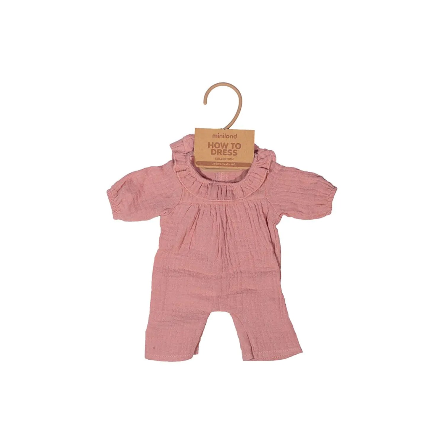 Pink Pajamas with Hat, 15"