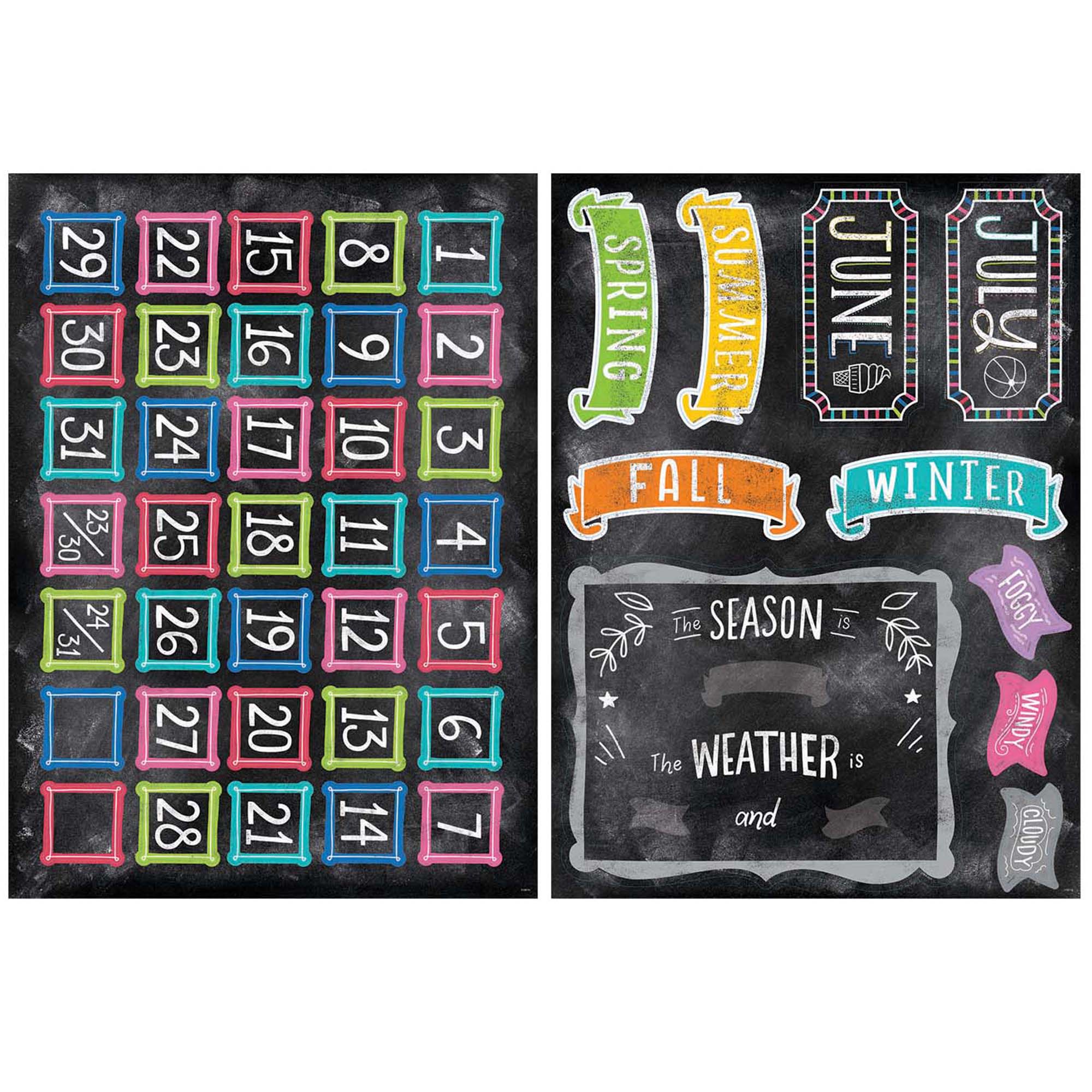 Chalk It Up! Calendar Bulletin Board Set