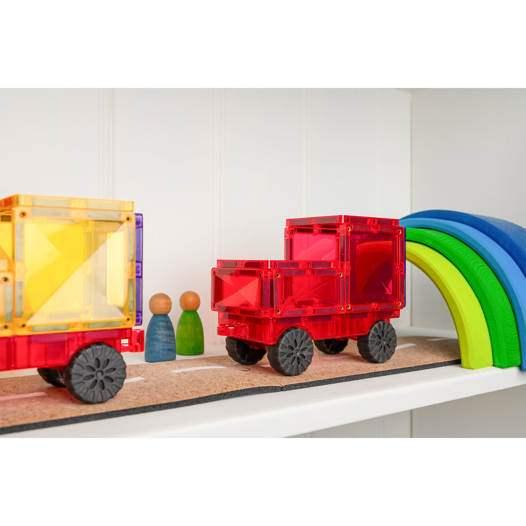 Magnetic Tiles Rainbow Motion Pack, 24 Pieces